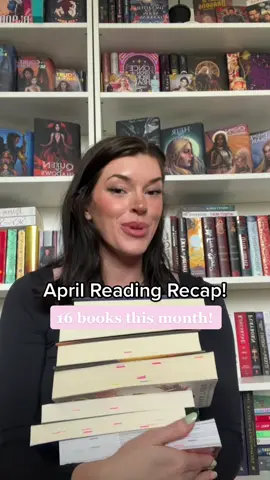 April Reading Recap! Have you read any of these? #BookTok #readingrecap #readingreview #booktokcommunity #aprilreads #bookreviews #fantasybooks #yafantasy #nafantasy #romancebooks #darkromance
