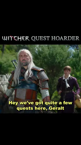 Overloading with quests in The Witcher #witcherlogic #thewitcher #npc #gaming #videogames #gamer #gaminglogic