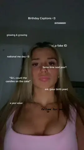 Birthday Captions <3 #lifeasabaddie0 #baddietips #fyp #foryou #viral #xyzbca