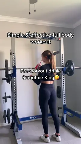 Give this full body workout a try! Ft. my favorite smoothie 🥰 #fullbodyworkout #60day60k #smoothieking @smoothieking