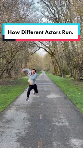 How Different Actors Run. #Running