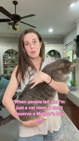 Being a cat mom is 100% a full time job right? #mothersday #catmom #buymeagift #kuzco #catsoftiktok #momhumor