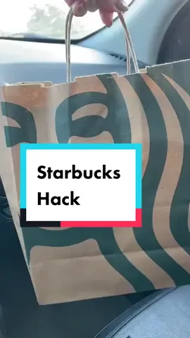 A Starbucks barista showed me this! So simple!! #hacks #teacherappreciationweek #starbucks #starbucksdrinks #starbuckscups #starbuckscups #coffee #momhacks #momhack