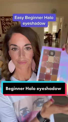Easy beginner halo eyeshadow 💗