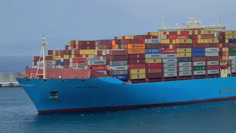 #maersk #maerskline #arrival #port #tangermed #container #vessel #inbound #seaman #seafarer #sailor #docking
