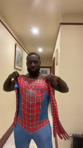 Why would i order a medium smh 😭 maybe i can wear a hoodie #waveysworld #spiderman #growl #surprise