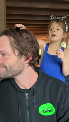 When the stylist comes to you @jpadalecki #fabulous