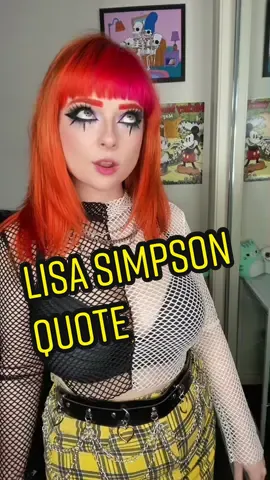 Who else loves the Simpsons? #lisasimpson #quote #goth
