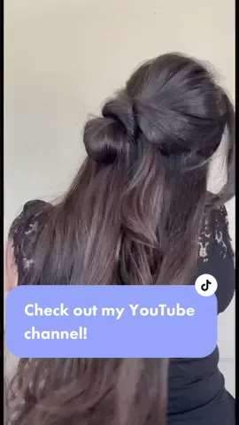 Easy bun hairstyle! #easyhairideas #cutehairideas #quickhairdo