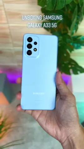 Unboxing Samsung Galaxy A33 5G Awesome Blue.