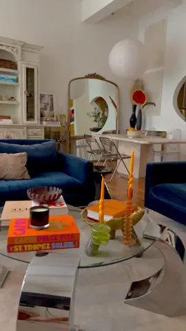 Lil coffee table decor update for Spring… also 100% coming back as my dog in my next life