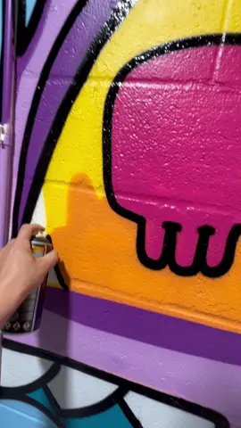 Big new wall! Watch till the end! Vampires. Mushrooms. Snakes. And lots of outlines! 🙌😎🙌 #spraypaint #art #fyp #nickydavis #mural #grafitti #streetart