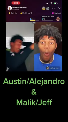 Curly hair buddies are at it again! Great laugh! 🅰️〽️😂 @Austin @Malik