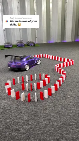 Reply to @nascar  Drift parking domino edition! #trickshot #rccars #drifting #gtr #nascar