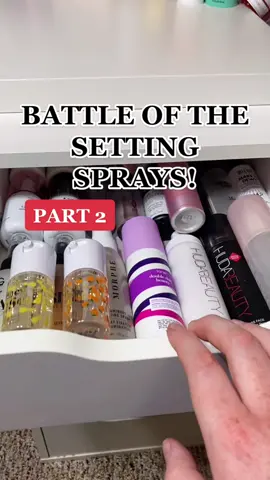 Battle Of The Setting Sprays! (part 2) trying out the @hudabeautyshopofficial setting spray, I may have applied a bit too much💀 which one should I try next?! #hudabeauty #hudabeautymakeup #hudabeautyshop #settingspray #makeuptips  #testingmakeup  #bestsettingspray  #settingsprayhack #makeuphacks #makeuptok #makeuptipstiktok #beautyhacks #ratingthings  #gingersbeautycorner @Huda Beauty