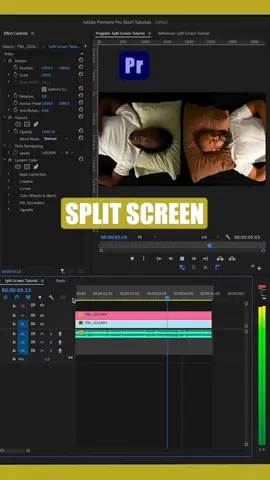 Split Screen Adobe Premiere Pro Tutorial #adobepremierepro #splitscreen #videoeditingtutorial