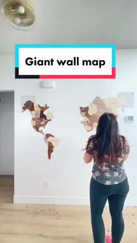 I got it from @Enjoy the Wood they are awesome 👏🏼 #woodenmap #wallmap #featurewall #DIY #decor