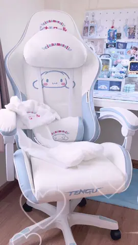 How cuteeeeeeee💙🫶🏻 #fyp #cinnamoroll #engene #blue #sanrio #tengu #gamingchair #desk #ฟีด