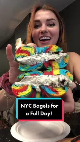 I am now a bagel 🥯 #fyp#nyc#Foodie
