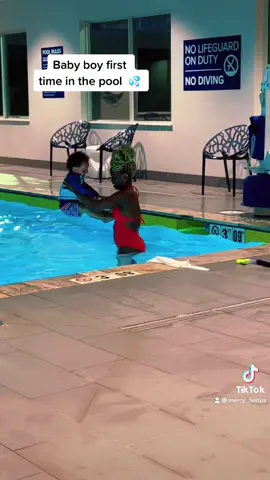 He was holding on for dear life 😂 #fyp #pool #funny #toddlersoftiktok #MomsofTikTok #viral