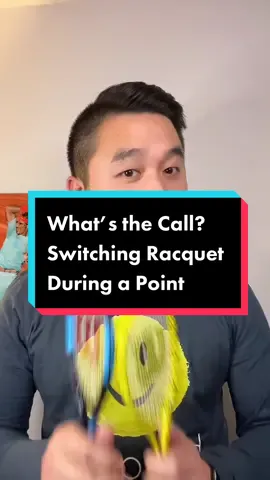 What’s the call on switching your racquet during a tennis point? Here’s the answer! #tennis #tennistok #tennistiktok