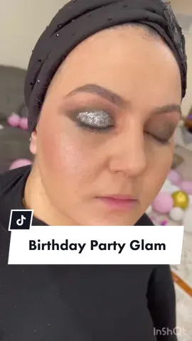 Birthday Party Glam #birthday #birthdaymakeup #glitter