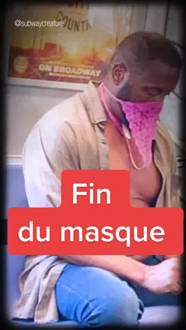 Le masque dans les transports c’est fini. Et il va nous manquer 😷 #masque
