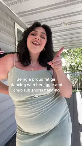 Told you I would try to do it better once I learned it 😭 RIP my chub rub shorts #lizzosbiggrrrls #aboutdamntime #thicktok #plussize #plussizeactor