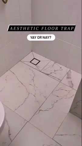 Yay or nay to chio floor traps?  #floortrapdesign #renovationideas #tilefloortrap #floortrap #bathroom #toilet #toiletreno