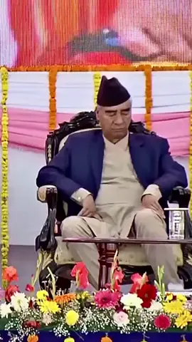 Daddy in good nap #primeministernepal😷😷😷 #deuba