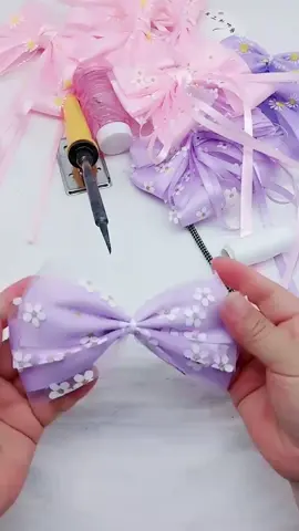 #cherryblossom #ribbon #hairbow #DIY #diyribbon #hairaccessories #craft #easytomake #girls #beautiful