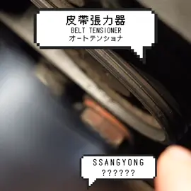 超難猜 皮帶張力器 belt tensioner #黑手 #修車日常 #mechanic #ssangyong