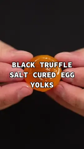 Black Truffle Salt Cured Egg Yolks #truffle #salt #food @osmosalt