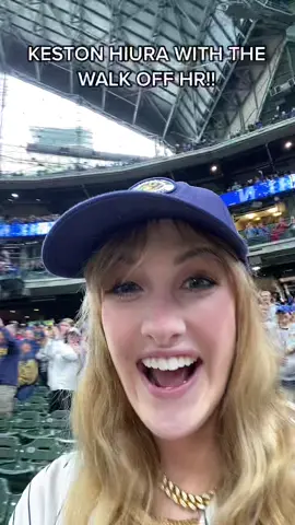 1st game, 1st dub LETS GO MILWAUKEE @brewers #MLB #milwaukee #brewers #homerun #hiura #atlanta #braves #foryou