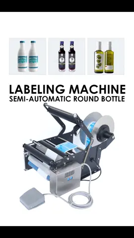 semi automatic round bottle labeling machine#zonesun #labelingmachine #labeling #bottle #roundbottle #easytouse #machine #semiautomatic #glassbottle