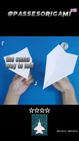 the same way to fold！One plane flies far, one plane, stays for a long time
