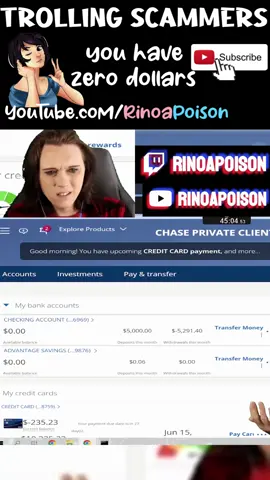 #scam #rinoapoison #scambaiting #fyp #youtuber #improv #twitchstreamer #humor