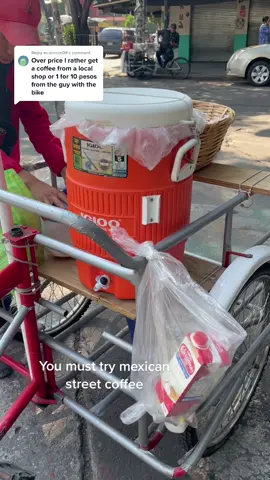 Reply to @isrlrom04 Mexico things you must try: street coffee! There’s several guys on bikes selling coffee around the city. #mexicothings #mexicocoffee #cafeconleche #coffeelover #travelvlogger #mexicobucketlist