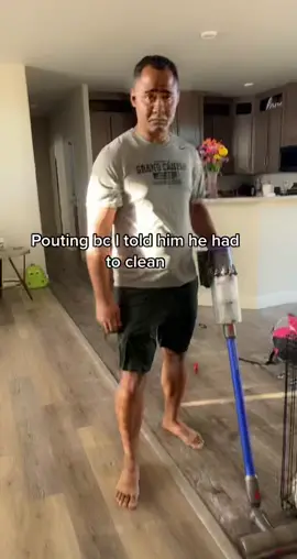 Men I tell ya 🙄 #cleaninghusband #poutinghusband #crying #upset