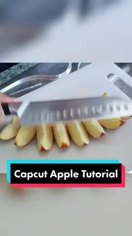 Cutting apples fast with a knife 😏 #learningisfun #Capcut #edit #tutorial@AdrianLee @AdrianLee