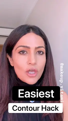 Easiest contour Hack 💕#makeupforbeginners #foundation #contour #beautyhacks
