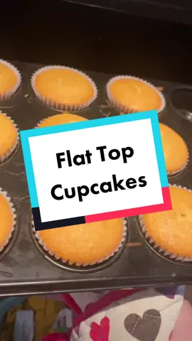 How I get flat top cupcakes #caketips #measuringcup #cupcake #cupcaketips #cupcaketok #cake #cakehelp #cakevideo #LearnOnTikTok #vanillasponge