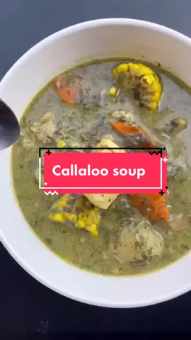 Grenadian Callaloo soup ! 😋#caribbeanfood #soup #grenadian #fy #fyp #foryou #islandfood #grenada #trinidad #caribbean