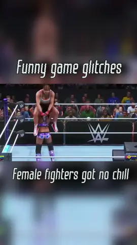 Funny game glitch. Something gone wrong during their fight 🤣#funnygamermoments #gameglitch #gaming #videogamesforlife #gameglitches #wwe2k20glitch