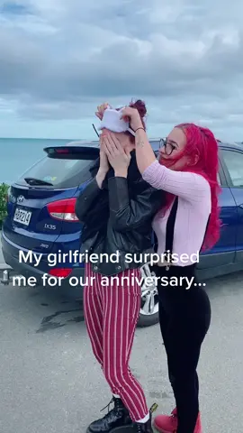 I think she’s a keeper🦖.. #fyp #Relationship #present #lesbians #lesbiancouple🏳️‍🌈 #girlbiker #girlswholikegirls #redhead #couplegoals👭