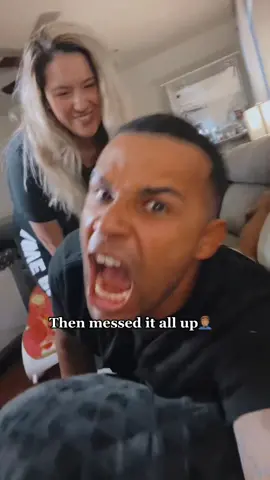 Now why she have to go and do that?!! #comedy #fyp #couplegoals #massagegun #pranks #thekelleyfamily #laugh #FrunktheBeat  #wifelove