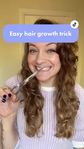 Going to chop it off again soon I think 😆🤭 #hairgrowthtrick #hairgrowthhack #curlyhairgrowth