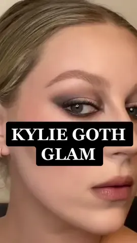 GOTH GLAM a la Kylie 🖤 #kraviswedding #kyliejenner #kyliemakeup #kyliejennermakeup #gothicglam #gothglamour #smokeyeye #makeupbyariel @Kylie Jenner #makeuptutorial