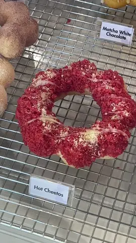 HOT CHEETO FLAVORED DONUT?!? y’all have lost your damn mind LMAOO #fyp#Foodie