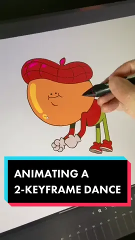 ANIMATING A 2-KEYFRAME DANCE #animation #artistsoftiktok #animatorsoftiktok #fyp #art #draw #sketch #animate #colour #dance #FrunktheBeat  #duetthisdance